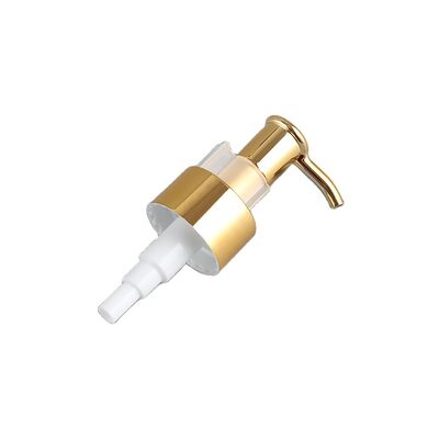 Buen precio 20/410 24/410 28/410 Bomba dispensadora de plástico dorado recargable para detergente, aceite desmaquillante en línea