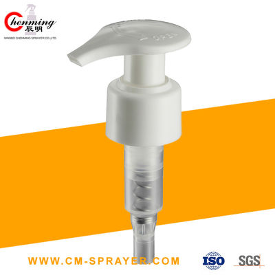 Good price 28/410 cabeza blanca de la bomba del dispensador de la loción de la loción de la primavera de la bomba del negro acanalado del dispensador en línea
